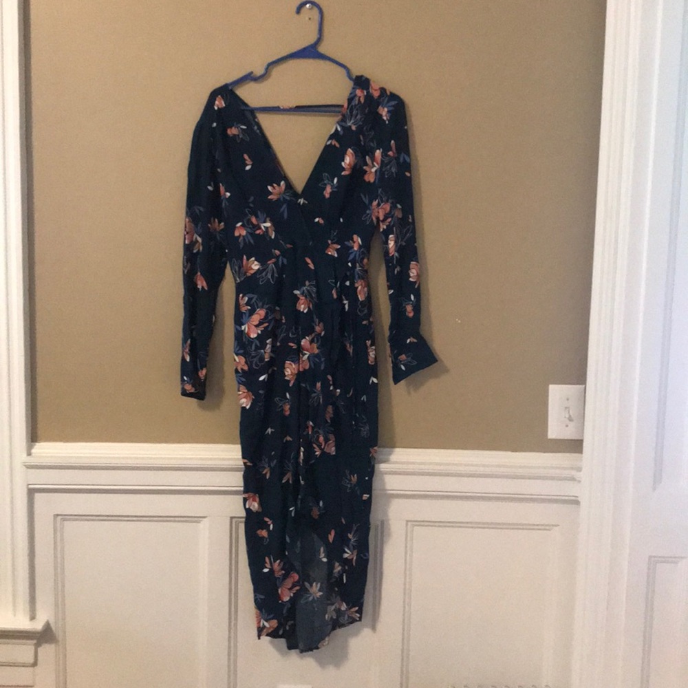 ASTR Floral Wrap Dress